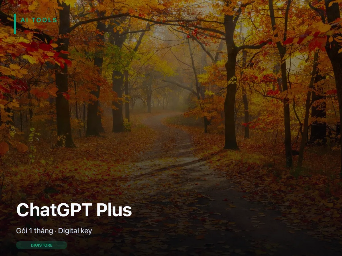 Ảnh bìa ChatGPT Plus — gói digital key 1 tháng