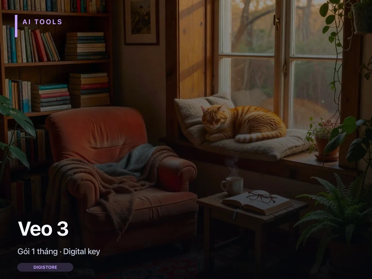 Ảnh bìa Veo 3 — gói digital key 1 tháng